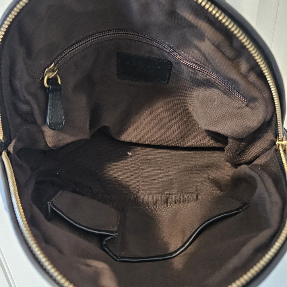 Escada Woven Satchel Shoulder Leather Bag Top Handle Gold Hardware Black - Picture 7 of 12